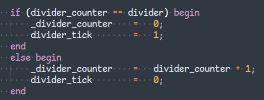 Figure 2. Clock divider